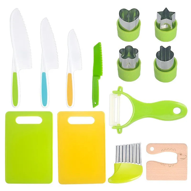 13 piece set of Kitchen Cookware and Baking Set For Kids
