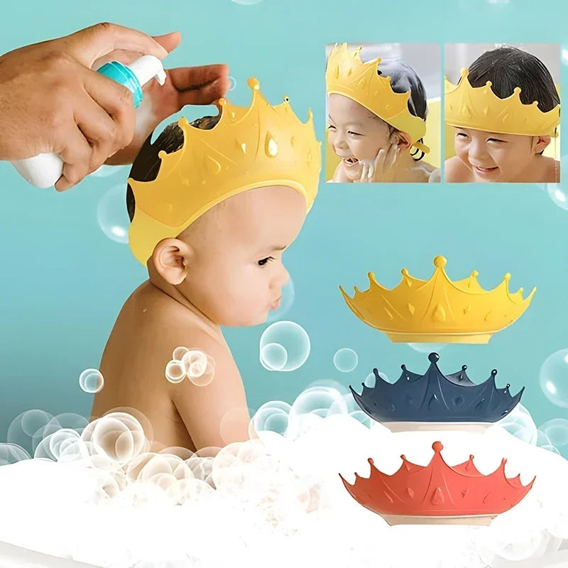 Crown Baby Shower Cap