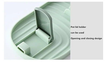 Spatula and lid holder
