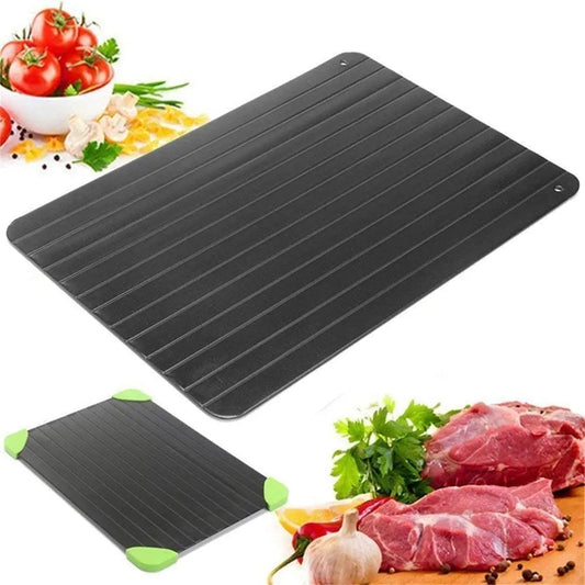 Rapid meat defrosting tray