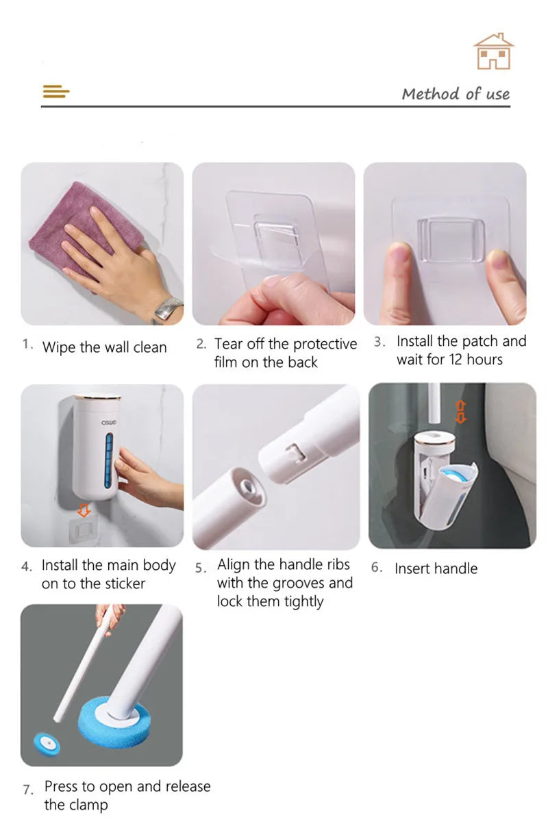 instructions how to use disposable toilet cleaner