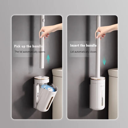 wallmounted disposable toilet brush