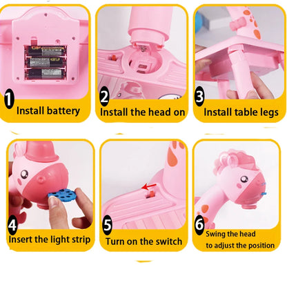instructions how to use kids projector drawing table