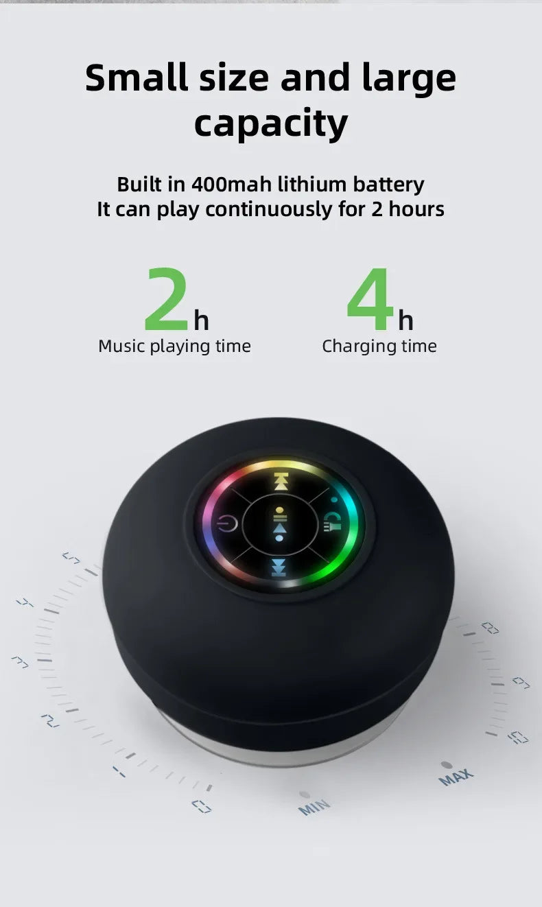 Waterproof Wireless LED Bluetooth Speaker