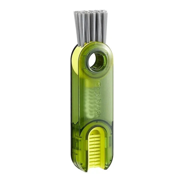 green bottle cleaning brush