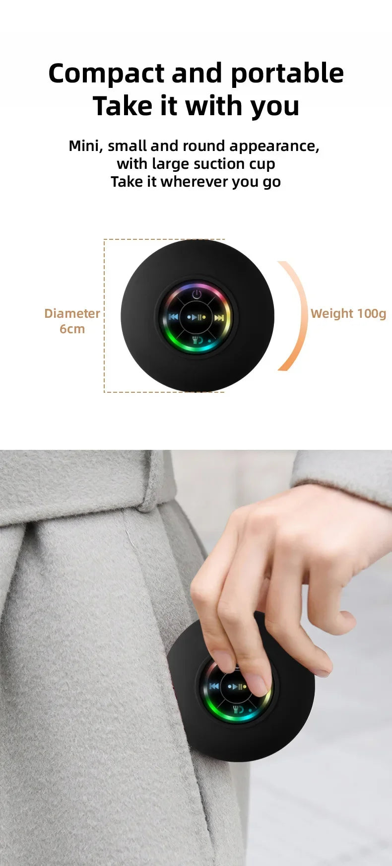 pocket size bluetooth speaker