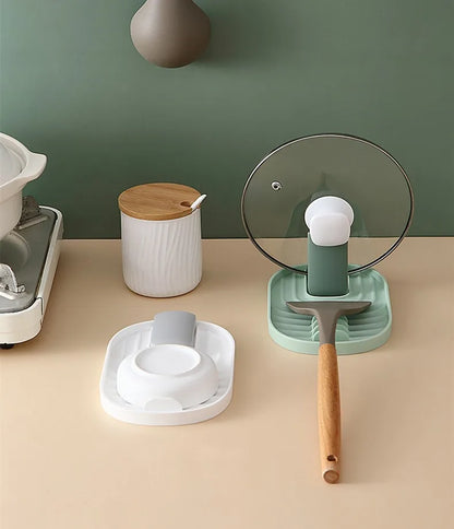 Spatula and lid holder