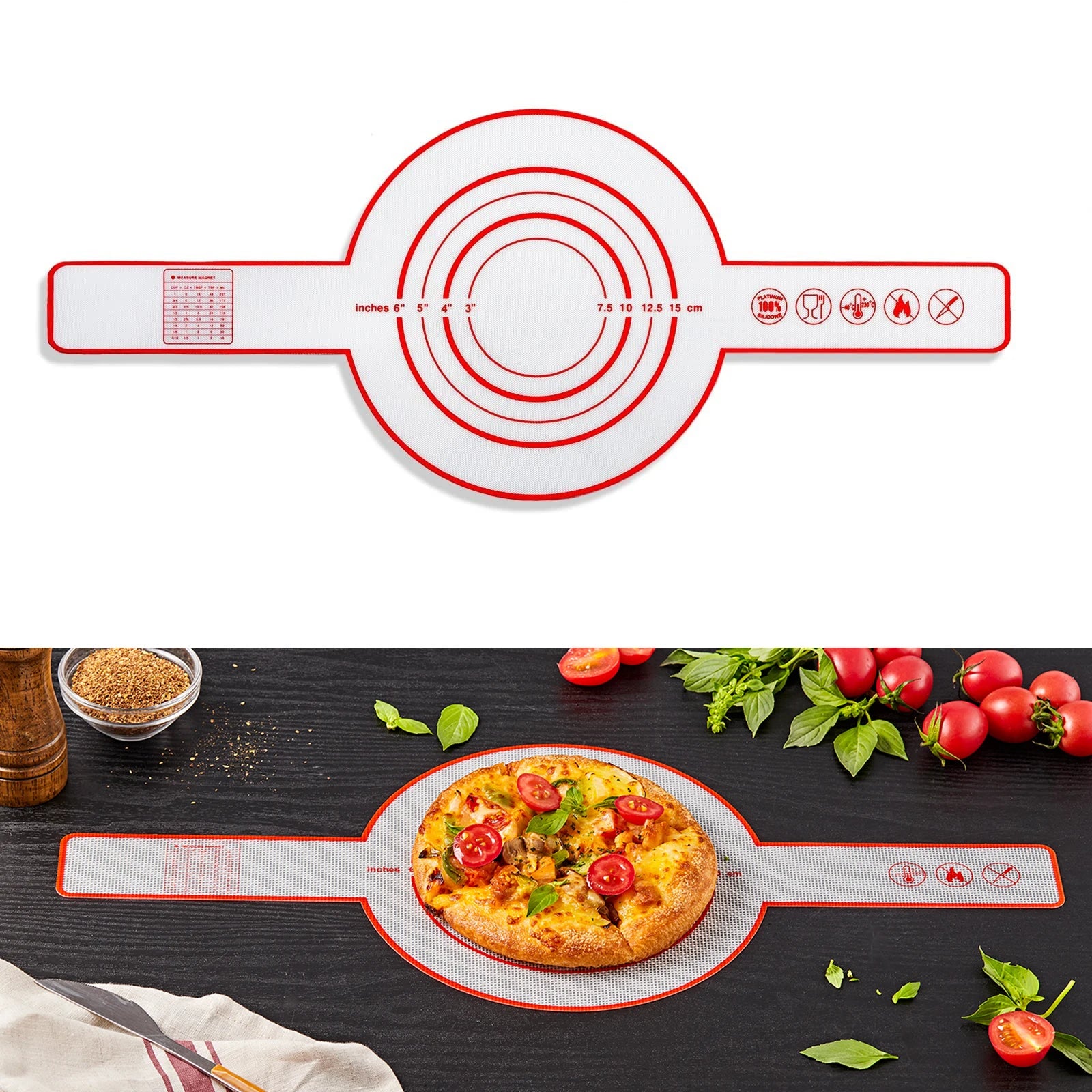 red reusable silicon bread sling