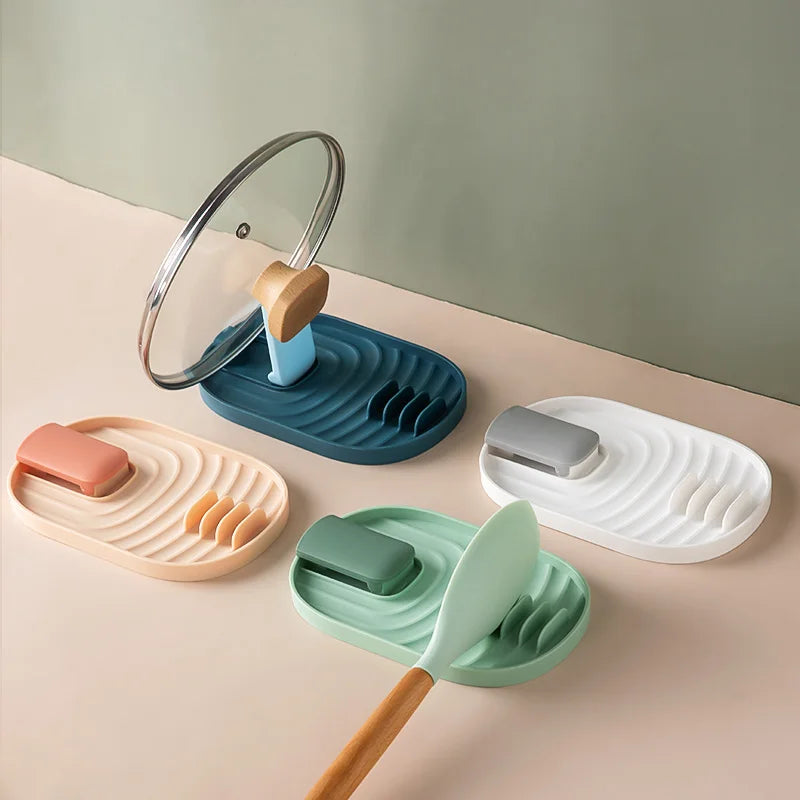 Spatula and lid holder