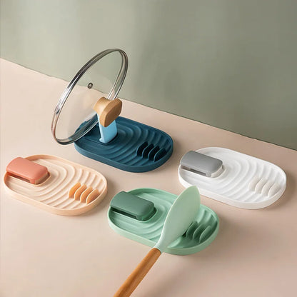 Spatula and lid holder
