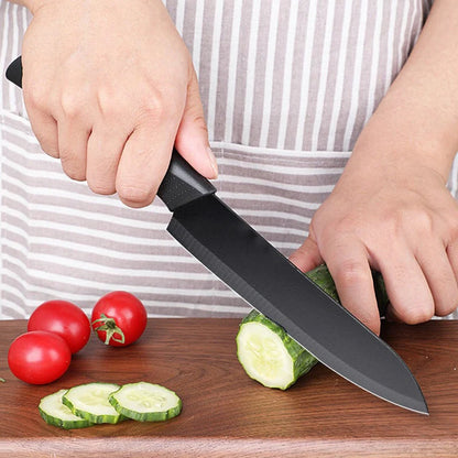 Black Stainless Steel Kitchen Knives
