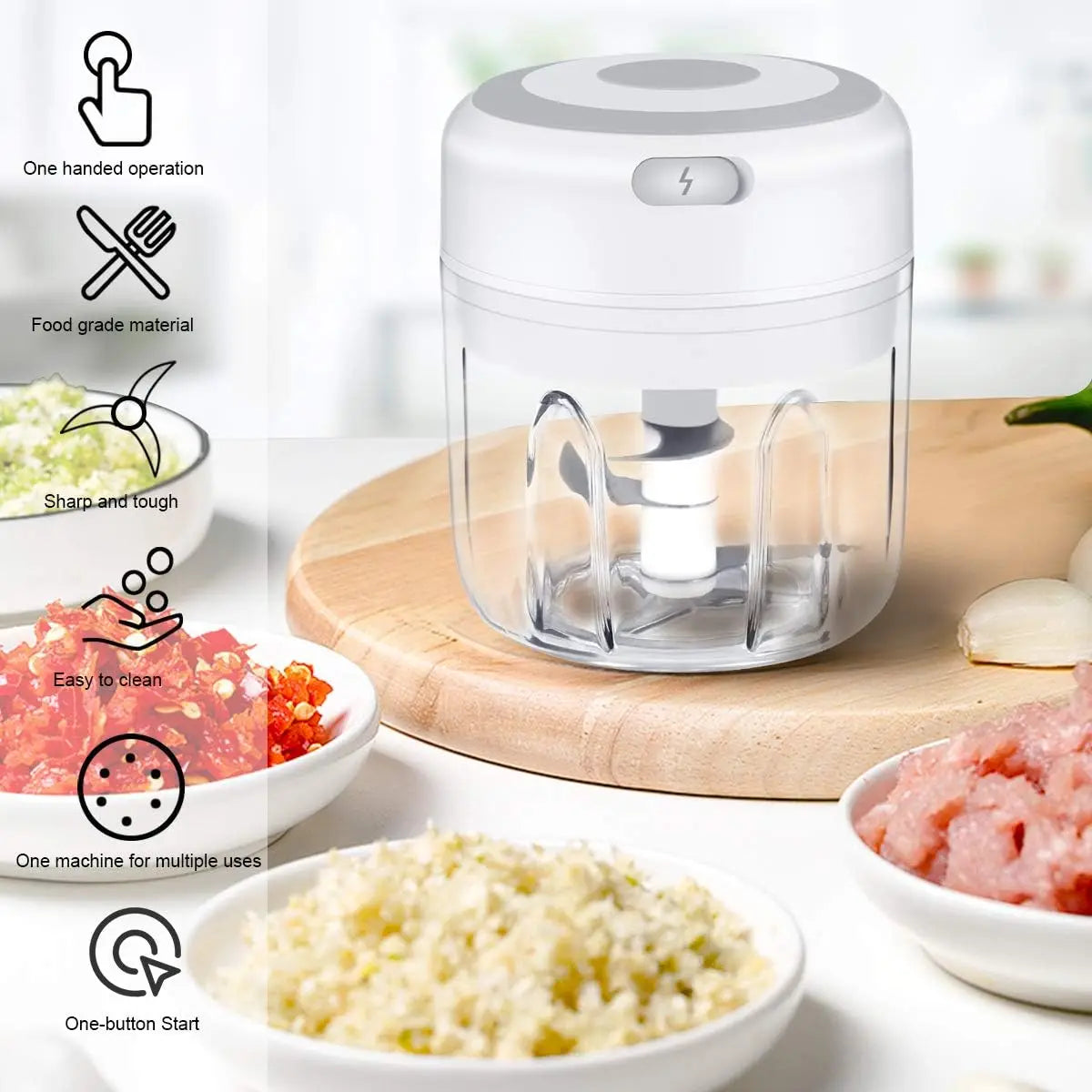 Electric Mini Garlic Chopper
